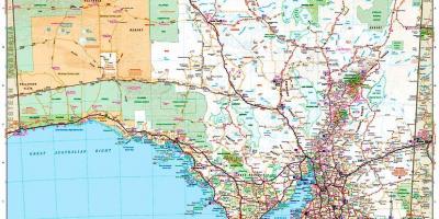 Карта на јужна Австралија