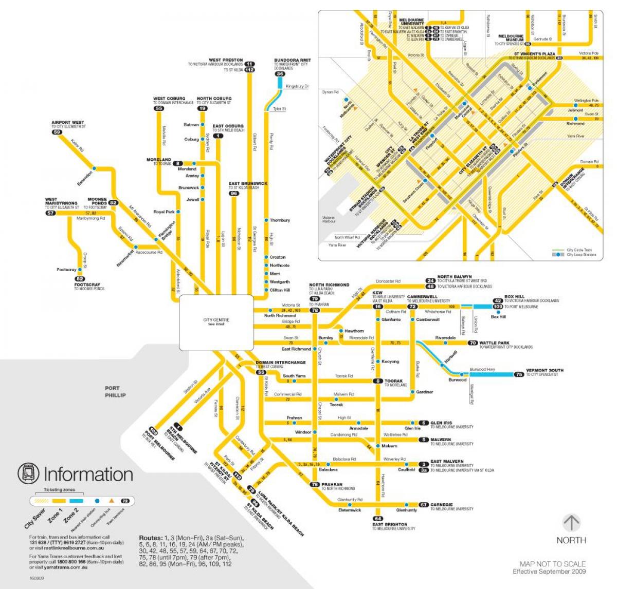 Yarra trams мапа