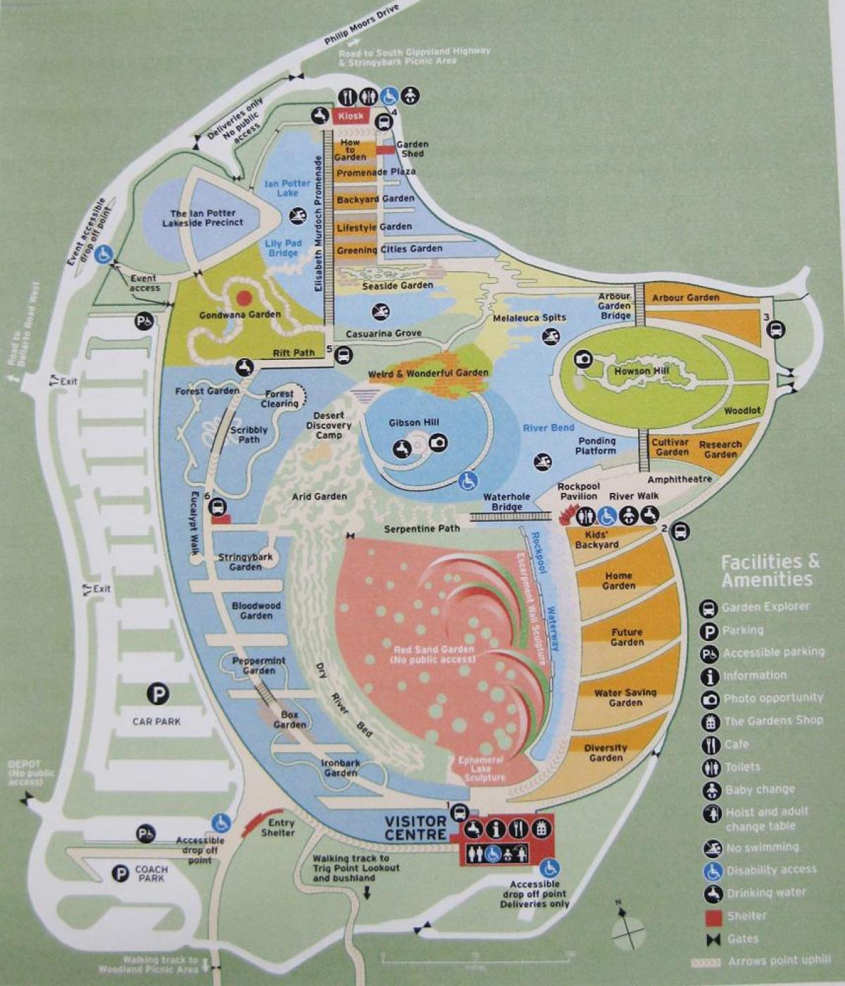 Кралската ботаничкиот градини мапа