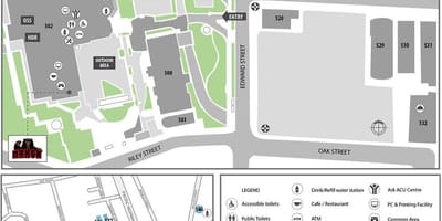 Карта на acu Мелбурн