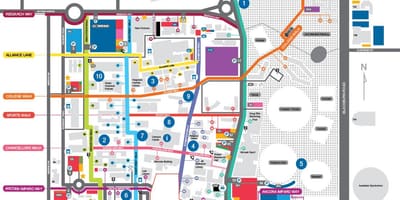 Карта на Monash university