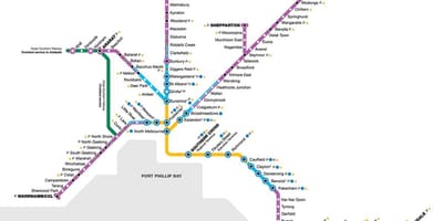 Vline мапа