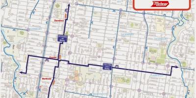 Карта на Мелбурн споделување на велосипед