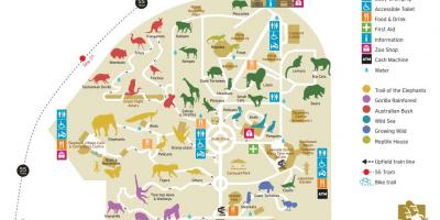 Мапа на зоолошката градина Мелбурн