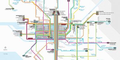 Мелбурн трамвај маршрутата на мапата