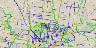 Велосипед патеки Мелбурн мапа